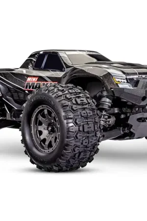 [ TRX-107154-1-BLK ] Traxxas Mini Maxx BL-2s Black incl battery & USB charger TRX107154-1 Meest Verkocht