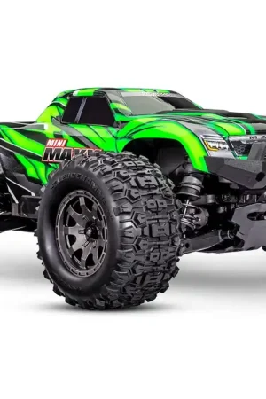 [ TRX-107154-1-GRN ] Traxxas Mini Maxx BL-2s Green incl battery & USB charger TRX107154-1 Goedkoop