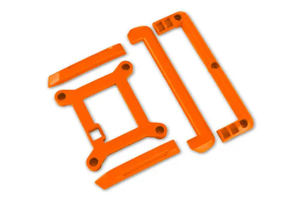 Merkproduct [ TRX-10717-ORNG ] Skid plate (roof)/ tailgate protector (orange)/ mounts (2)/ 3x8mm BCS (7) (fits 10711 body) - TRX10717-ORNG