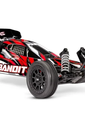 [ TRX-24254-8REDX ] Traxxas Bandit 1/10 2WD brushed HD with battery & USB-C charger - RED X - TRX24254-8redx Korting