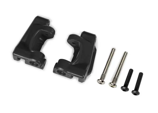 Express Levering [ TRX-9136 ] Traxxas Black Extreme Heavy-Duty Caster Blocks (L&R) - trx9136