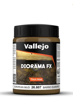 [ VAL26807 ] Vallejo Diorama Effects European Thick Mud 200ml Laatste Kans