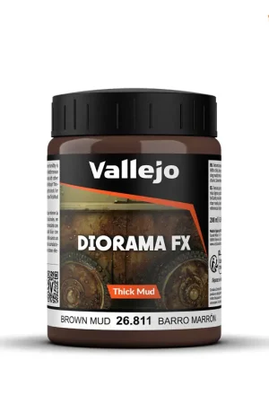 [ VAL26811 ] Vallejo Brown Thick Mud 200ML Lage Prijs