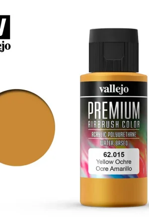 [ VAL62015 ] Vallejo Premium Airbrush Color yellow Ochre 60 ml Fabrieksprijs