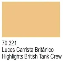 [ VAL70321 ] Vallejo Panzer Aces Bristish Tanker Highlights 17ml nml Finale Uitverkoop