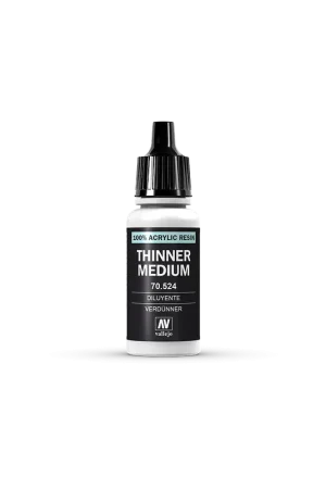 [ VAL70524 ] Vallejo Thinner Medium 17ml Hoge Kwaliteit