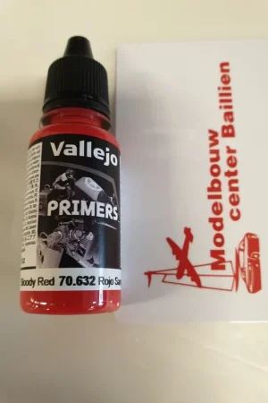 [ VAL70632 ] Vallejo primer bloody red 18ml Meest Verkocht