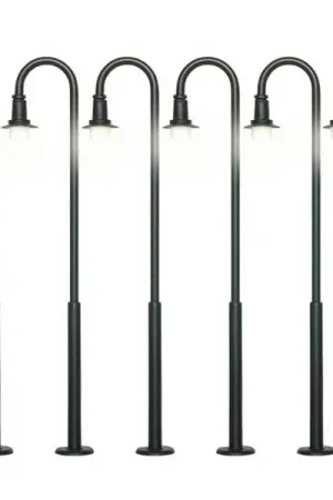 [ VIE-61406 ] Viessmann gebogen straatlantaarns HO LED warm wit Flitsaanbieding