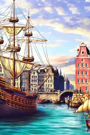 Snelle Levering [ WC505-0144-L ] Wooden City Old Ships in Harbour 505 stukjes (houten legpuzzel)