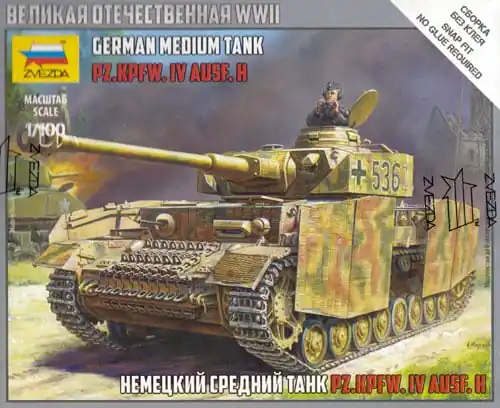 [ ZVE6240 ] Zvezda Panzer IV ausf H, german medium tank - ZVEZDA Must-Have