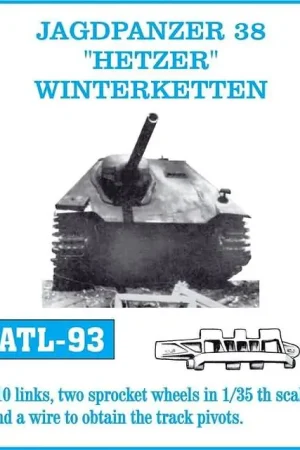 Gratis Retour Jagdpanzer 38 Hetzer Winterketten Friul ATL-93