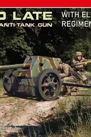 1/35 PaK 40 LATE GERMAN 7.5cm ANTI-TANK GUN Miniart 53013 Beperkte Voorraad