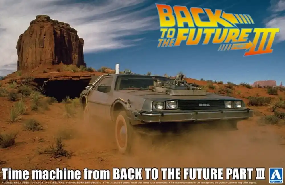 1/24 Time machine from BACK TO THE FUTURE PART III Aoshima 06438 Lage Prijs
