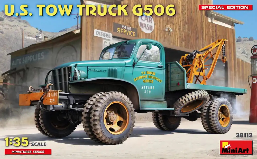 Finale Uitverkoop 1/35 U.S. Tow Truck G506 Special Edition Miniart 38113
