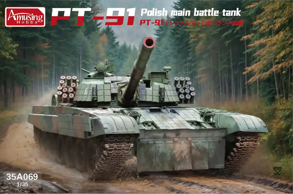1/35 PT-91 Polish Main Battle Tank Amusing Hobby 35A069 Goedkoop