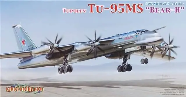 Voordeelprijs 1/200 Tupolev Tu-95MS Bear-H Cyberhobby 2014