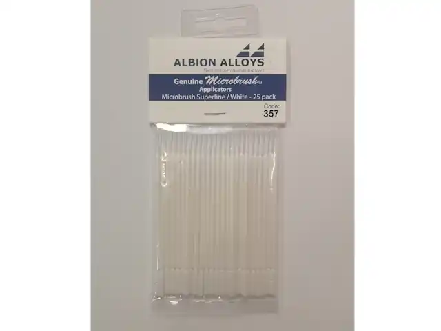 Seizoensaanbieding Microbrush Superfine 25 stk. Albion Alloys code 357