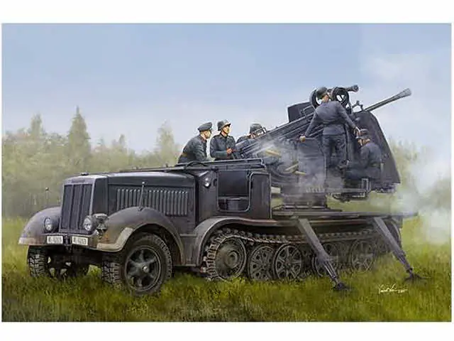 1/35 German 5cm FlaK 41 auf Selbstfahrlafette (Sd.Kfz.7/2) Trumpeter 09513 Gereduceerde Prijs