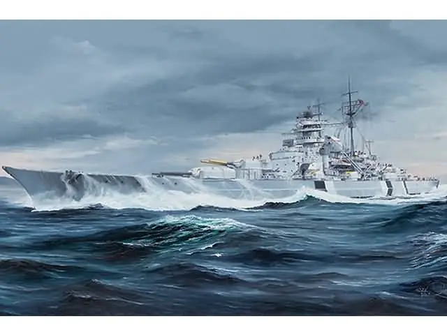 1/350 German Bismarck Battleship trumpeter 05358 Bestel Nu