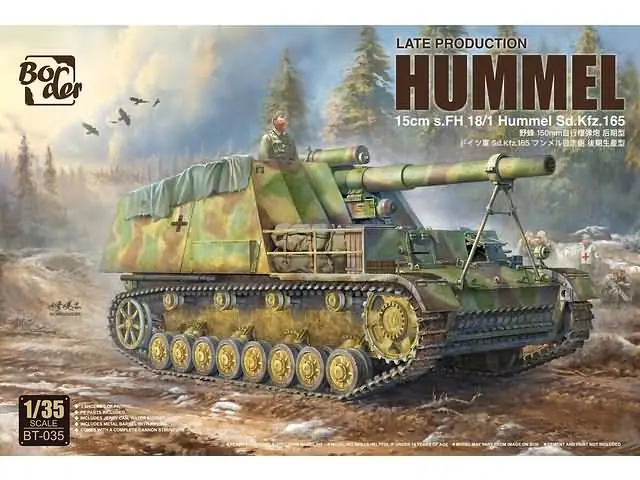 1/35 15cm s.FH 18/1 Hummel Sd.Kfz.165 Late Border Model BT-035 Nu Kopen