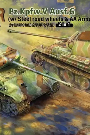 Tijdelijk Beschikbaar 1/72 Pz.Kpfw.V Panther Ausf.G with Steel Road Wheels & AA Armor Vespid 720009