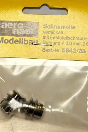 Schnurrolle Vernikkeld 2 stuks Aeronaut 5843 33 UITLOOP Lage Prijs