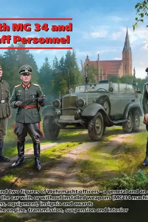 1/24 Type G4 with MG 34 and German Staff Personnel ICM 24024 Korting
