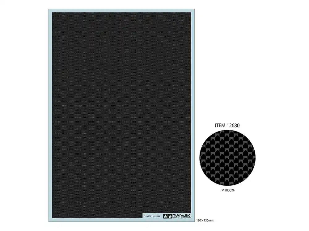 Gecertificeerd Carbon Pattern Decal Set – Plain Weave Extra Fine Tamiya 12680