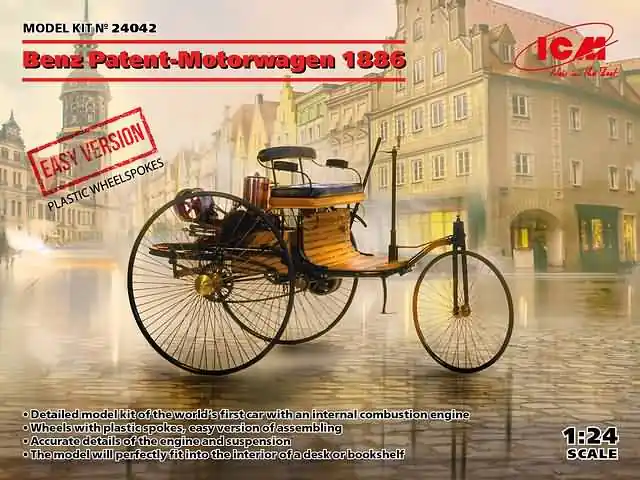 1/24 Benz Patent-Motorwagen 1886 ICM 24042 Populair