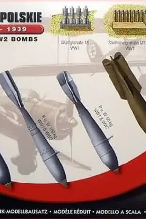 Weekendaanbieding 1/48 German WW1 & Polish WW2 Bombs ‘Max Set’ Mirage 848401