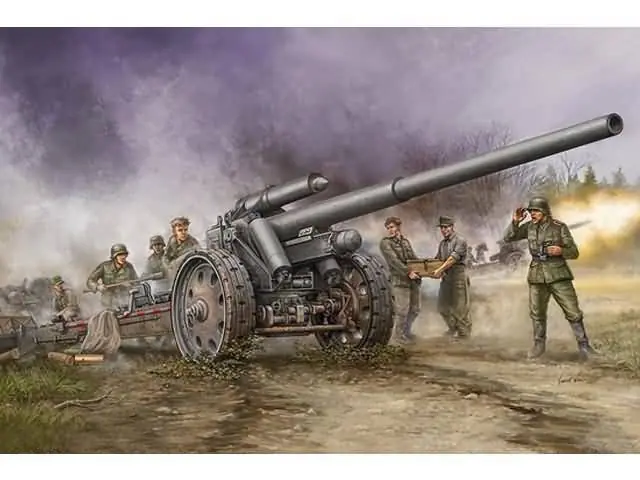 1/35 German s.10cm K.18 Cannon Trumpeter 02305 Korting