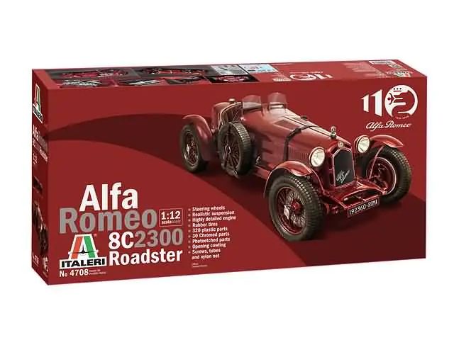 1/12 Alfa Romeo 8C/2300 Roadster 110th Anniversay Edition Veilige Betaling