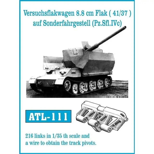 Versuchsfakwagen 8.8 cm Flak (41/37) auf Sonderfahrgestell (Pz.Sfl.IVc) Friul ATL-111 Premium