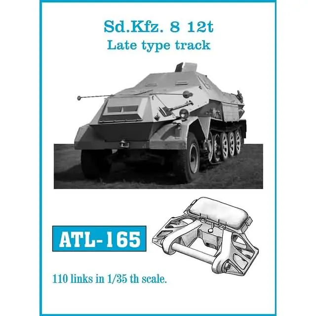 Meest Verkocht Sdkfz 8 12t Late type track Friul ATL-165