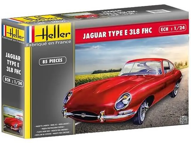 1/24 Jaguar Type E 3L8 FHC Heller 80709 Beperkte Voorraad