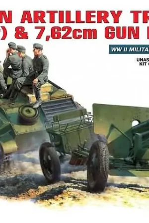 1/35 German Artillery Tractor T-70(r) with 7,62cm FK 288(r) Miniart 35039 Beperkte Voorraad