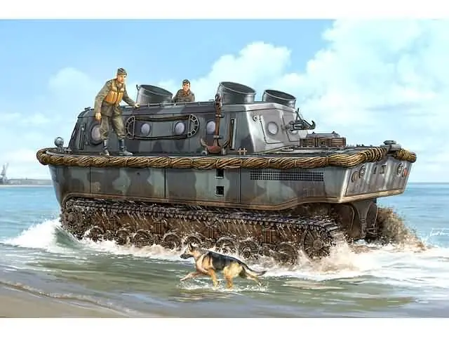 1/35 German Land-Wasser-Schlepper Early type Hobby Boss 82465 Beperkte Voorraad