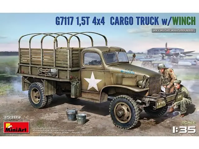 1/35 G7117 1,5T 4×4 Cargo Truck With Winch MNA 35389 Gratis Retour