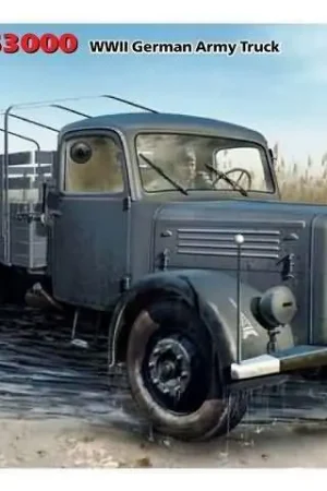 1/35 KHD S3000 WWII Duitse Leger Truck ICM 35451 Merkproduct