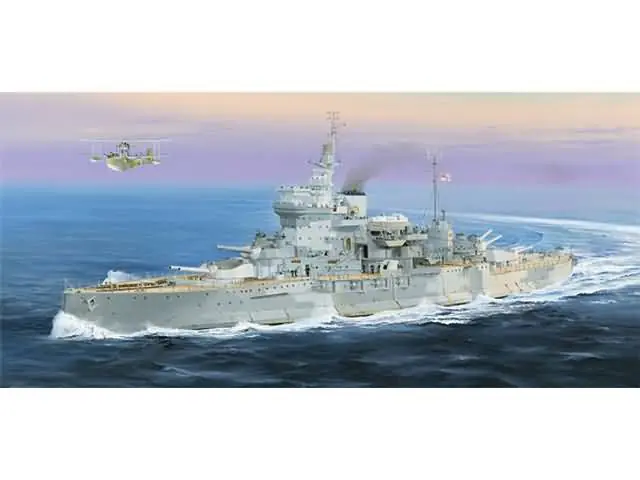 1/350 Battleship HMS Warspite 1942 Trumpeter 05325 Veilige Betaling