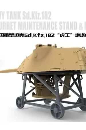 1/35 Sd.Kfz. 182 King Tiger Turret – Maintenance Stand – Muzzle Cover Meng sps-061 Gratis Retour