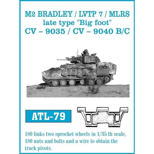 M2 Bradley / LVTP 7 / MLRS late type Big foot / CV-9035 / CV-9040 B/C Friul ATL-79 Favoriet