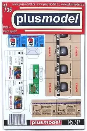 1/35 Commercial boxes II Plusmodel 517 Hoge Kwaliteit