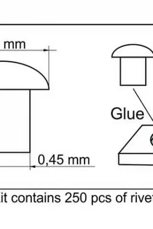 1/35 Klinknagels 0,6 mm Plusmodel 460 Bestseller
