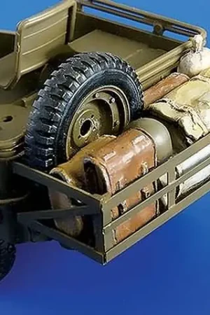 Gratis Retour 1/35 Rek met bagage voor Tamiya kit Plusmodel 246