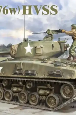 1/35 M4A1(76w) HVSS Sherman Takom 2205 Gecertificeerd