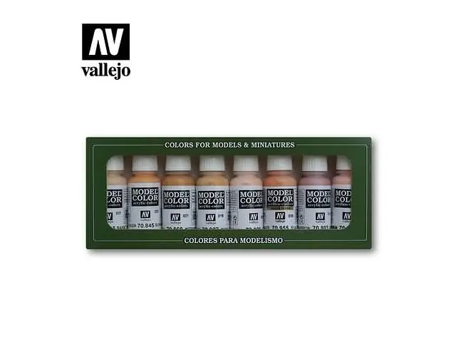 Vallejo 70124 – Verfset Face/Skin Colors 8 st Betrouwbaar