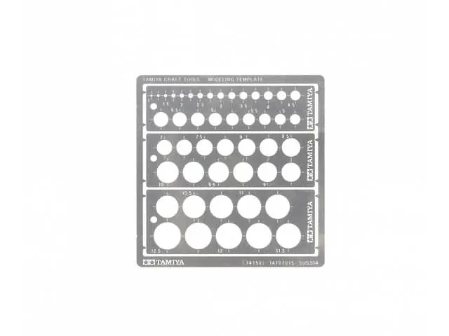 Modeling Template Round 1-12.5 Tamiya 74150 Beperkte Voorraad
