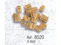 Beperkte Voorraad Dubbel blok 4 mm 18 Stuks Artesania 8520