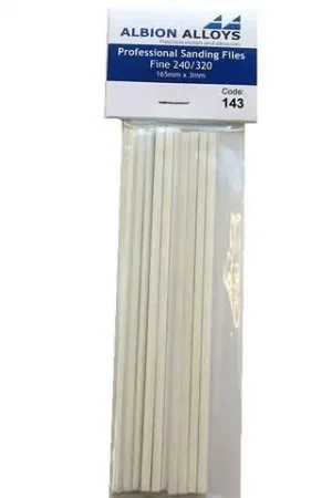 1/8″ Professional Sanding File – Fine Albion Alloys code143 Betrouwbaar